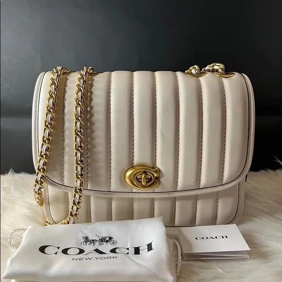 💰SOLD - 4684 - Coach Madison Shoulder Bag with Quilting - Picture 12 of 13